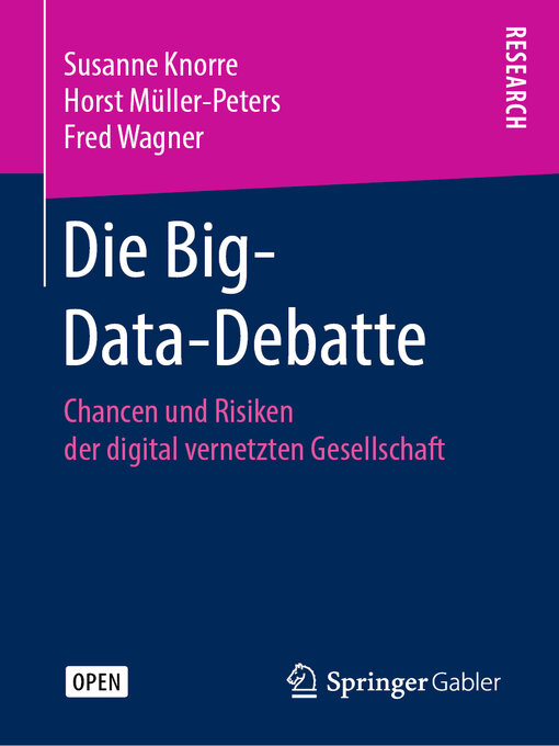 Title details for Die Big-Data-Debatte by Susanne Knorre - Available
